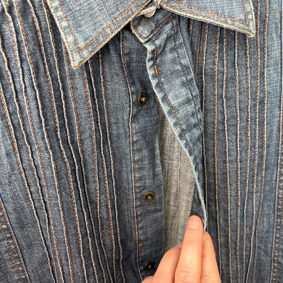 Valentino denim button-up - Picture 3 of 5